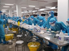 Image: 375 workers in Bac Giang confirmed as positive for Covid-19 today