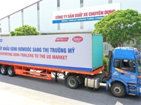 Image: Vietnamese largest automaker exports 50 semi trailers to US