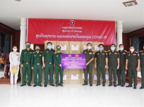 Image: Vietnamese community joins hands with Lao government in Covid 19 fight