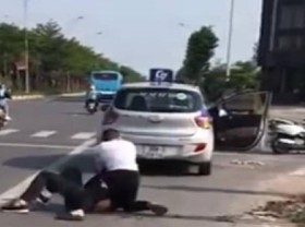 Image: Passerby catches taxi attacker hailed for heroic act
