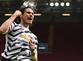 Image: Football: Uruguayan Cavani extends Man Utd stay with one-year deal