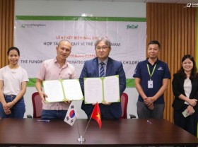 Image: Local business supports NGO in community development activities