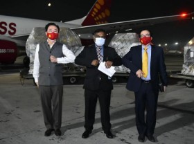 Image: Covid 19 fight Ventilators oxygen concentrators from Vietnam arrived in India