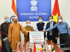Image: Ho Chi Minh City Buddhist Sangha supports Indians with 33 ventilators
