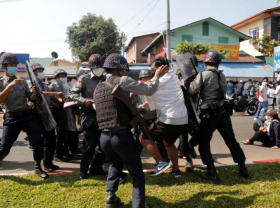 Image: US and allies impose more sanctions on Myanmar officials