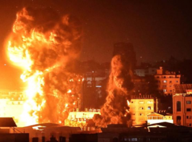 Image: Israel Gaza conflict Netanyahu vows to continue strikes at full force
