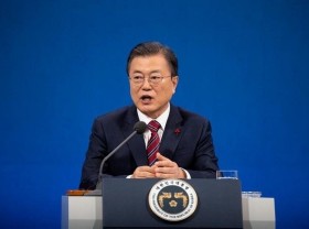 Image: ROK president says to find way for restored inter-Korean, DPRK-US talks