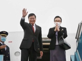 Image: Lao Party leader wraps up Vietnam visit