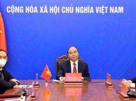 Image: State leader works with Korea-Vietnam Friendship Association President