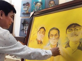 Image: Paintings portray inspiring stories during pandemic