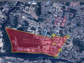Image: Quarter in HCMC’s District 8 practices social distancing