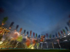 Image: Euro 2020 starts with fireworks and balloons after year-long delay