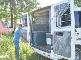 Image: The family travels with a “mobile home”, the trip begins with the word “wish” of the father