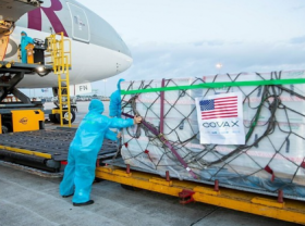 Image: 3 Million Doses Of Moderna Vaccine Donated By US Arrive In Vietnam