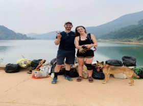 Image: Before Leaving Vietnam Expat Takes Out the Trash