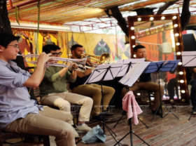 Image: Concert Series Blowing the Horn in Hanoi