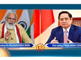 Image: PM Pham Minh Chinh holds phone talks with Indian counterpart