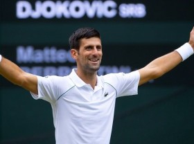 Image: Djokovic becomes first player to qualify for ATP Finals after Wimbledon win
