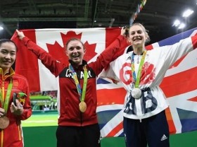 Image: Olympics: Trampoline day 1- Rosie MacLennan looking to win third Olympic gold