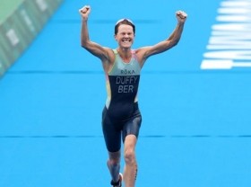 Image: Olympics: Triathlon - Dominant Duffy wins famous gold for Bermuda