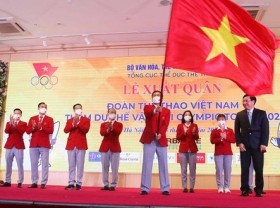 Image: Vietnamese contingent given warm send-off ahead of Tokyo 2020 Olympics