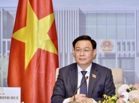 Image: NA Chairman receives congratulations from Chinese top legislator