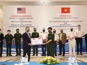 Image: U.S. Embassy presents Covid-19 lab equipment to Defence Ministry
