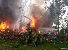 Image: Philippine Plane Crash Kills At Least 45 Causes Remain Unknown