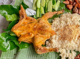Image: Grilled chicken with salt and pepper Quang Binh