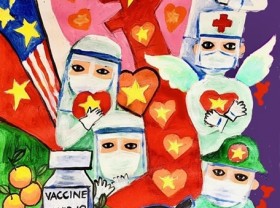 Image: HCM City student wins special prize at COVID-19 drawing contest