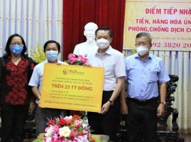 Image: Medical supplies donated to Can Tho for battle against COVID-19
