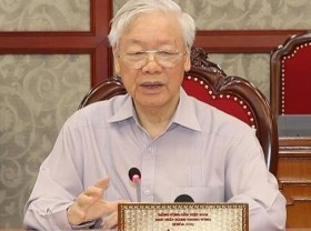Image: Party chief sends encouragement to Ho Chi Minh City authorities, people