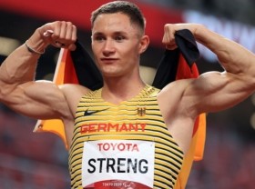 Image: Germany's Felix Streng is the new Paralympic champion of T64 100m