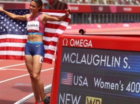 Image: Olympics: Athletics- Another hurdles world record, combined events underway