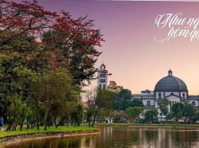 Image: There is a peaceful Vi Xuyen lake in the heart of Thanh Nam city!