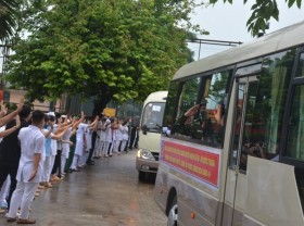 Image: Another COVID-19 treatment hospital sets off to support southern localities