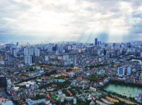 Image: Rivers and lakes in Hanoi seen from above