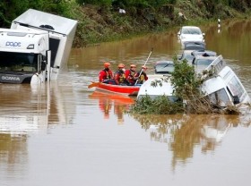 Image: Climate change made deadly floods in Western Europe at least 20% more likely - study