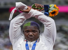 Image: Olympic Story of X Symbol Incredible Raven Saunders Raises Her Voice at The Olympics