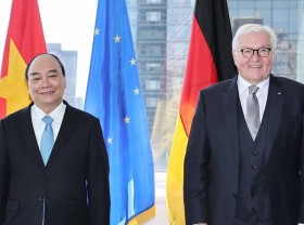 Image: President meets German counterpart, concludes US trip