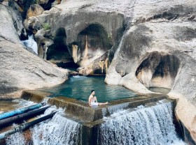 Image: The stream with three lakes in Ninh Thuan