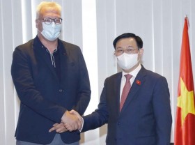 Image: NA Chairman meets leader of Workers' Party of Belgium