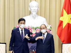 Image: State President receives visiting Japanese Defence Minister