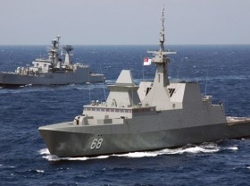 Image: Singapore, Malaysia hold drill in Malacca Strait