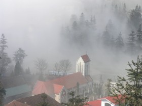 Image: Sa Pa is so beautiful in the fog and cold