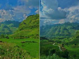 Image: The village in Ha Giang is peaceful through the lens of a Saigon girl