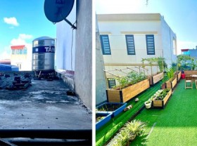 Image: Turn an old terrace into a picturesque garden