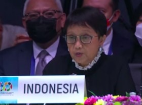 Image: Indonesia highlights COVID-19 vaccine inequity at NAM's 60th anniversary