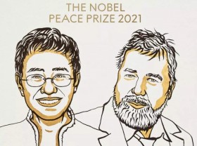Image: Philippines journalist Ressa and Russian journalist Muratov win 2021 Nobel Peace Prize