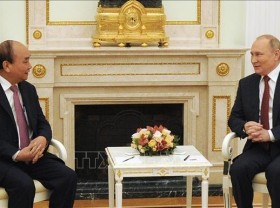 Image: President Nguyen Xuan Phuc holds talks with Russian counterpart Vladimir Putin